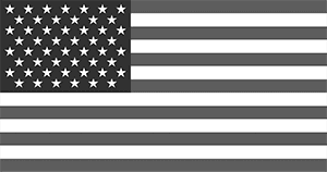US Flag Gray